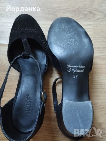 Дамски пролетни обувки ARISE с нисък дебел ток, снимка 4 - Дамски обувки на ток - 54148071