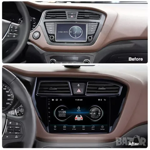 Мултимедия, за Hyundai I20 2016, Двоен дин, Навигация, дисплей, плеър, екран, Android, Андроид, i20 , снимка 5 - Аксесоари и консумативи - 50101554