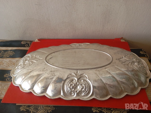 посребрена фруктиера,купа арт деко, снимка 6 - Други ценни предмети - 54252539