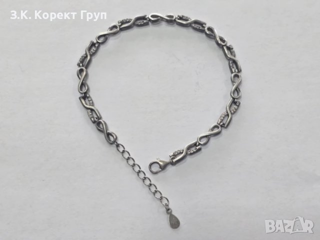 Сребърна гривна 925, снимка 2 - Гривни - 51080705