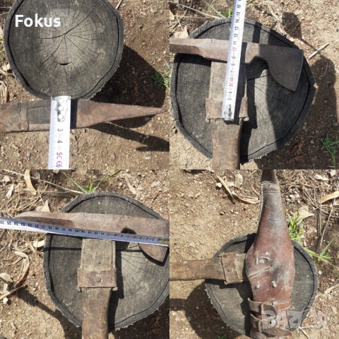 Стара немска окопна кирко-брадва ВСВ, снимка 7 - Антикварни и старинни предмети - 53294773