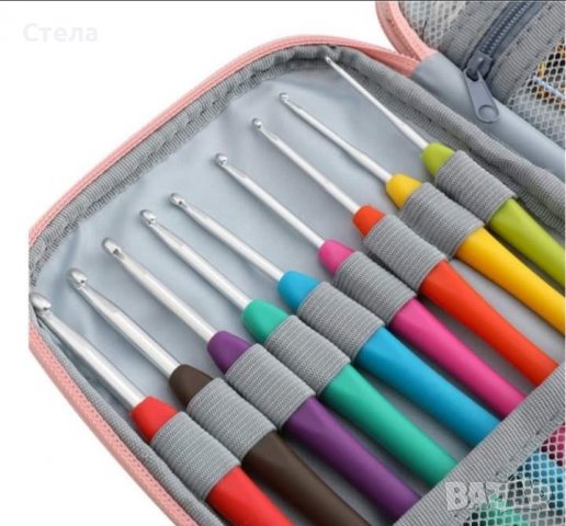 Комплект 72 части куки, игли и аксесоари за плетене , снимка 3 - Други - 37685794