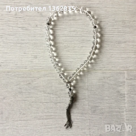 НОВА уникална кристална мъжка БРОЕНИЦА ръчна изработка от Дубай, снимка 6 - Други - 51414324