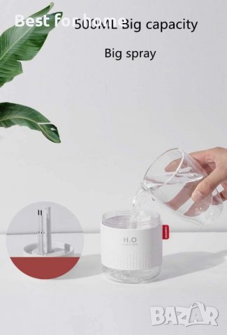 Snow Mountain овлажнител 500 мл ултразвуков USB ароматен въздушен дифузьор успокояваща светлина, снимка 2 - Други стоки за дома - 38855348