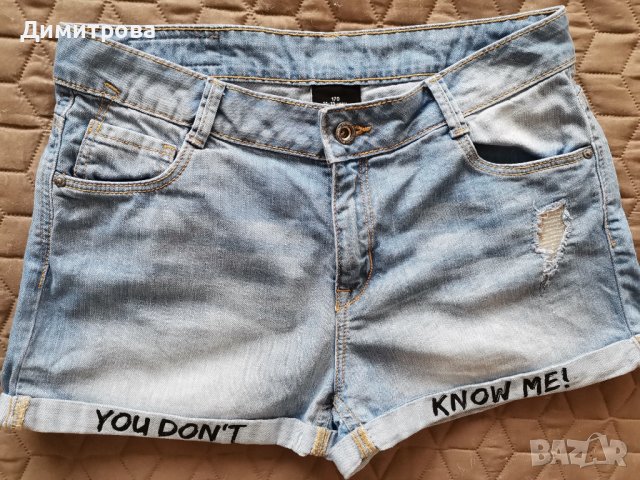 Кокетна ризка и къси панталони, деним, снимка 3 - Къси панталони и бермуди - 29119874