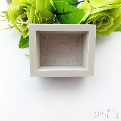 3D Ретро кутия силиконов молд калъп форма фондан торта украса сапун гипс шоколад, снимка 3 - Форми - 21743355