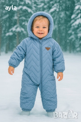   Ватирани ромпъри, снимка 2 - Бебешки гащеризони - 51891850