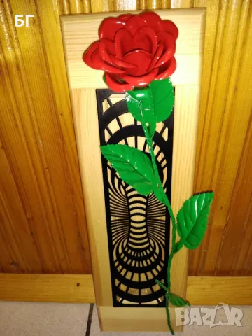 Роза от метал и може изработка по ваш избор!, снимка 2 - Декорация за дома - 48105939