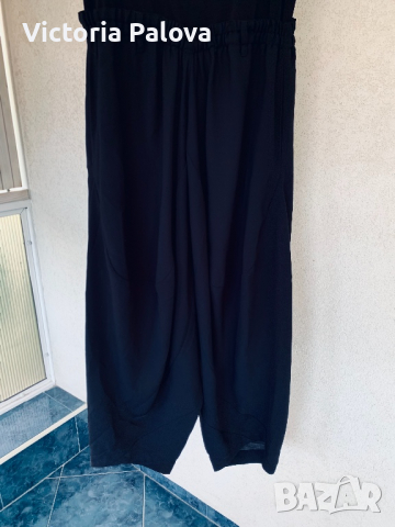 Модерен удобен черен гащеризон, снимка 4 - Гащеризони - 36549704