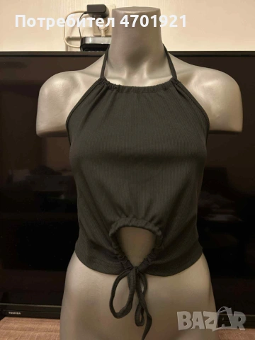 Къс черен потник, снимка 2 - Потници - 53042302