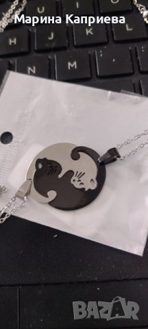 Колие "Best Friends" - Котенца или за него и нея #K-64, снимка 2 - Други - 39545977