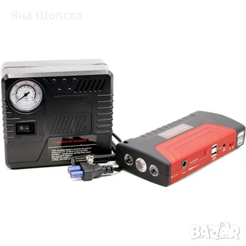 Jump Starter TM15 с компресор – 600A, Power Bank, стартер за автомобил, снимка 5 - Аксесоари и консумативи - 55792105