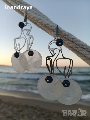 Обици балерини, снимка 3 - Обеци - 51270121