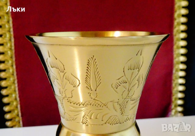 Бронзов бокал за вино,чаша за вино,шедьовър. , снимка 7 - Антикварни и старинни предмети - 30408141