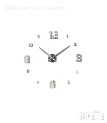 ГОЛЯМ 3D СТЕНЕН ЧАСОВНИК С МОДЕРЕН ДИЗАЙН, МОДЕЛ 4205 - код 4205, снимка 2 - Стенни часовници - 34192733