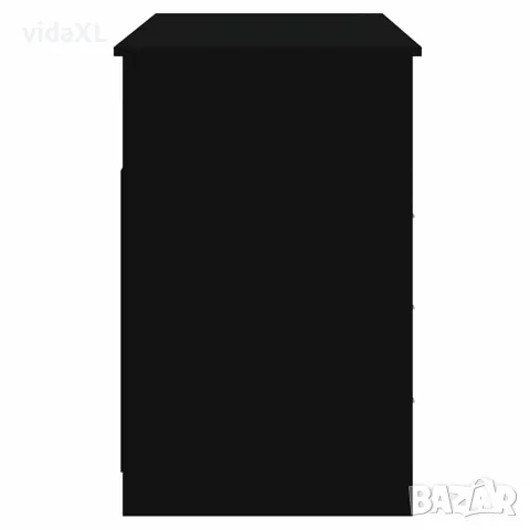 vidaXL Бюро с чекмеджета, черно, 102x50x76 см, инженерно дърво, снимка 6 - Бюра - 56147967