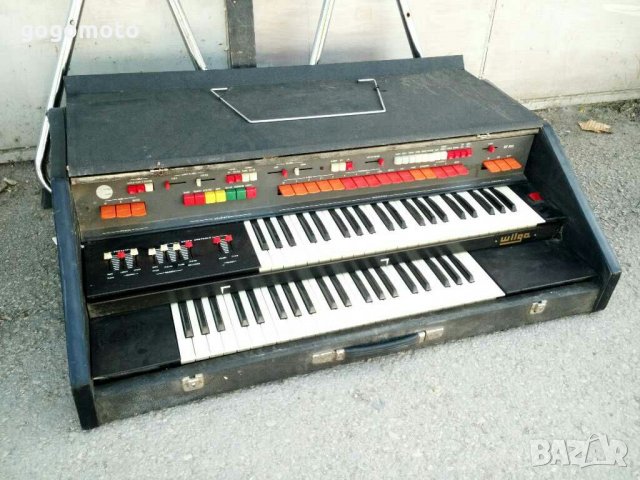 стар, ретро, винтидж професионален електронен синтезатор -орган WILGA, клавир, ел. орган, пиано, снимка 4 - Пиана - 30150553