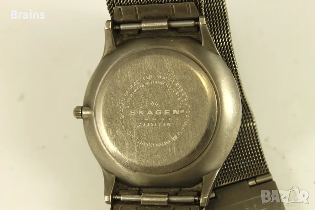 Мъжки Ръчен Кварцов Часовник SKAGEN Denmark Titanium, снимка 8 - Мъжки - 56328354