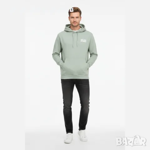 Мъжки суичър с качулка и лого Jack & Jones