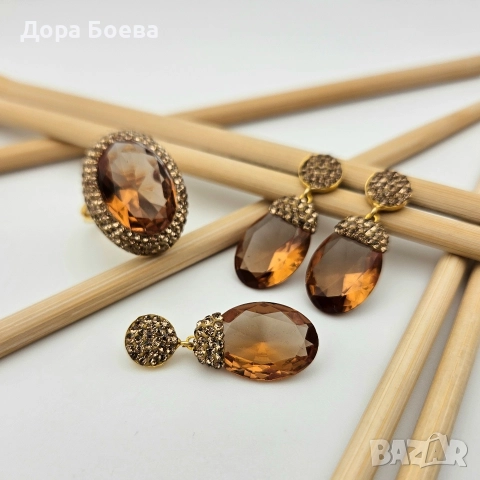 Сребърно съчетание: "Антали", снимка 2 - Колиета, медальони, синджири - 52587937