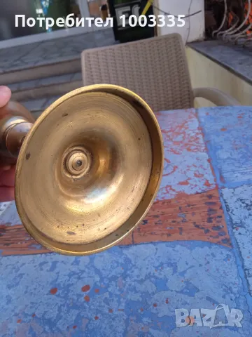 Стара газена бронзова лампа , снимка 2 - Други ценни предмети - 49370517