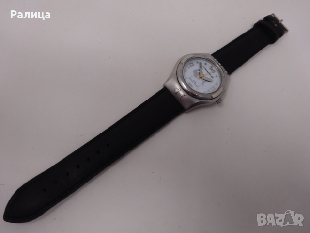 Мъжки кварцов часовник. С нова кожена каишка и с нова батерия. Работещ. Цена 30 лв. , снимка 4 - Мъжки - 44641819