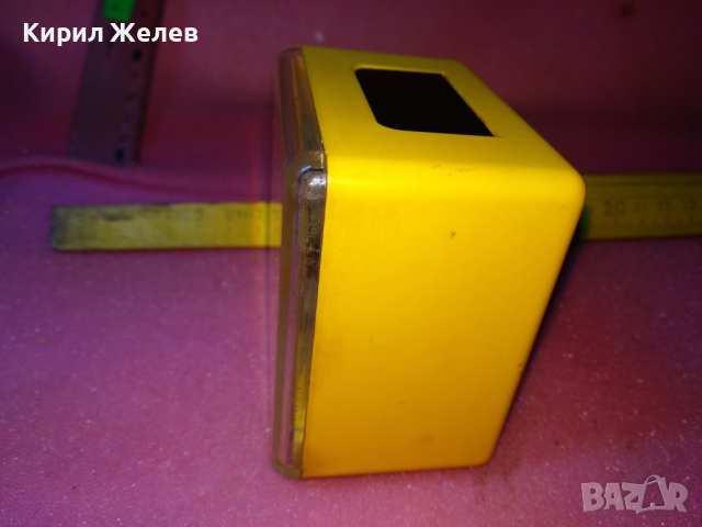 SLAVA MADE in USSR Стар КОЛЕКЦИОНЕРСКИ РУСКИ БУДИЛНИК МЕХАНИЧЕН НАСТОЛЕН ЧАСОВНИК СЛАВА СССР 43576, снимка 7 - Антикварни и старинни предмети - 44548898