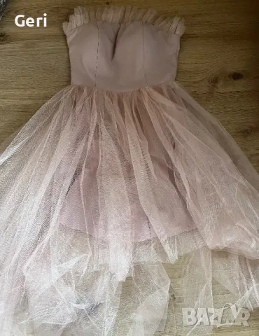 Розова рокля с тюл 36 размер