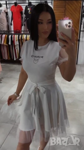 рокли louis vuitton pinko, снимка 8 - Рокли - 51142070