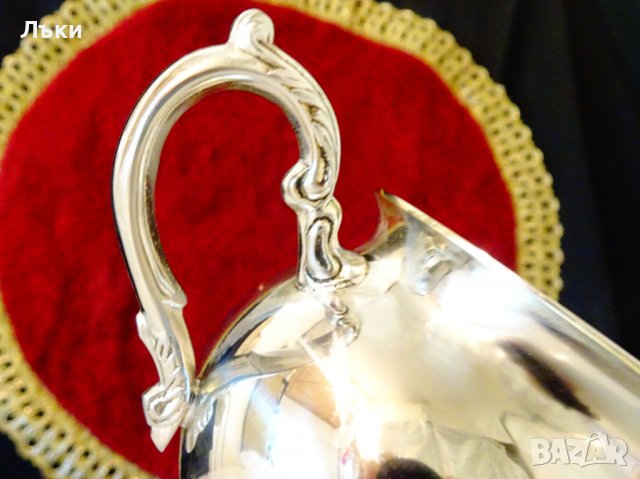  Красива посребрена бронзова захарница. , снимка 4 - Антикварни и старинни предмети - 38068350