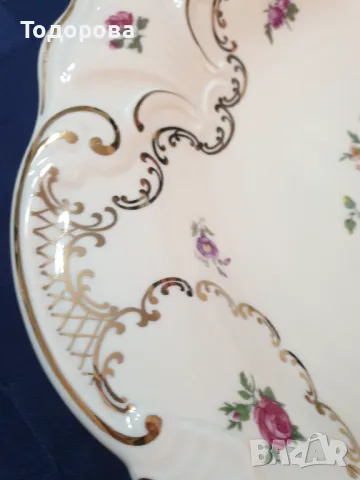 Старинно бароково  плато,фруктиера - Bavaria Mitterteich от 20-те години на миналия век, снимка 3 - Сервизи - 49150695