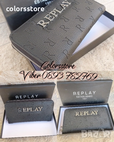 Черно портмоне Replay/SG45r