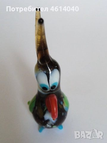Стъклена фигурка фигурки Кон Куче, Мишка, Папагал, снимка 15 - Колекции - 52942452
