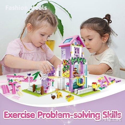 Нова Играчка за построяване на градинска къща Комплект строителни блокове, снимка 6 - Други - 42057174