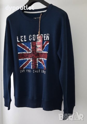 Lee Cooper Fic Logo - Мъжко спортно горнище, синьо, размер - L., снимка 2 - Спортни дрехи, екипи - 39605312