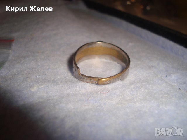 СТАР ПОСРЕБРЕН МЕСИНГОВ РЪЧНО ОРНАМЕНТИРАН РЕТРО ПРЪСТЕН РЕГУЛИРУЕМ с ЧЕРВЕН ШЛИФОВАН КАМЪК 27574, снимка 4 - Антикварни и старинни предмети - 37442827