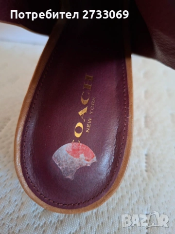 Сандали Coach естествена кожа , снимка 2 - Сандали - 54246895