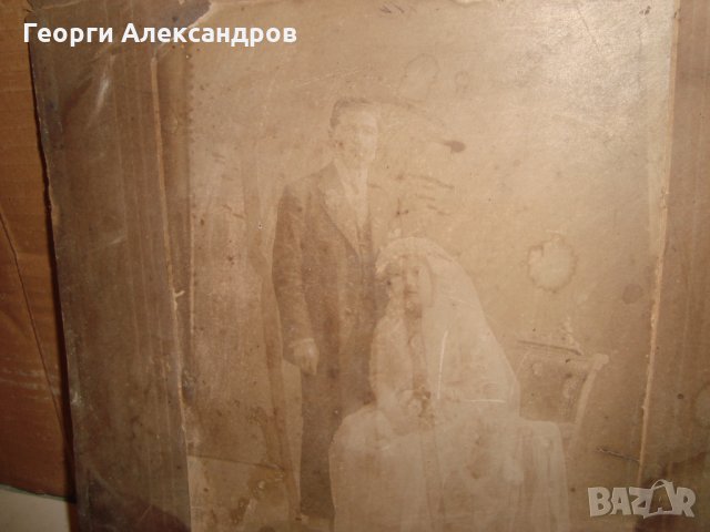 1918г. СТАРА СВАТБЕНА СНИМКА от ЦАРСТВО БЪЛГАРИЯ, снимка 2 - Колекции - 35129876