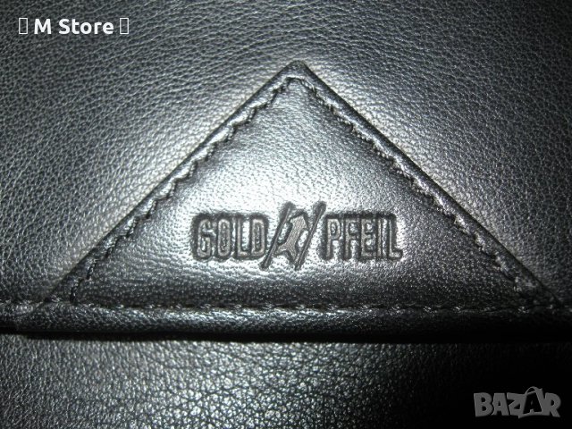 GOLD PFEIL мъжка чантичка за документи естествена кожа, снимка 2 - Чанти - 39090510