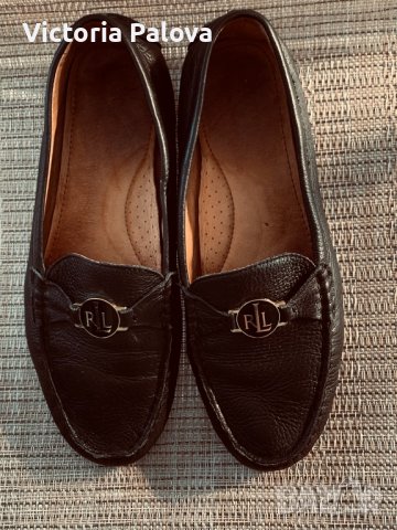 Маркови кожени мокасини-лоуфъри LAUREN RALPH LAUREN, снимка 3 - Дамски ежедневни обувки - 36981002