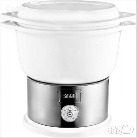  Парна керамична печка Kalorik TKG DG 1002, Таймер, Купа без BPA 4.5л, Бял