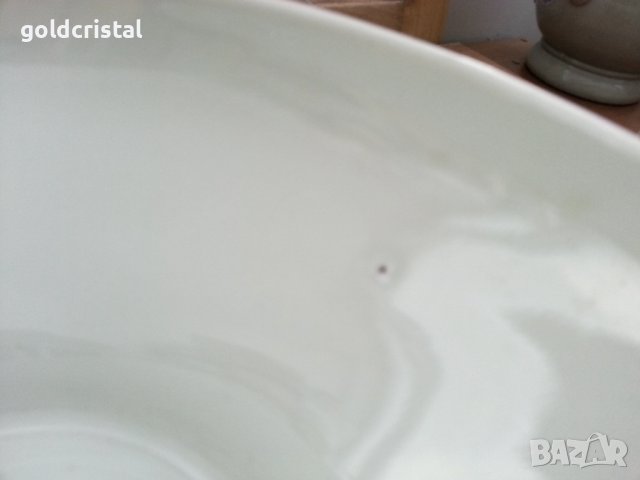 Стар български порцелан купа голяма, снимка 2 - Антикварни и старинни предмети - 36982384