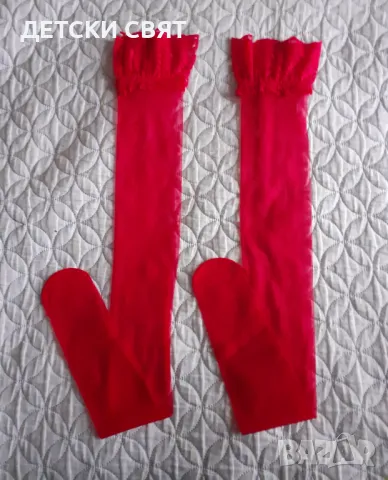 Еротични червени чорапи 