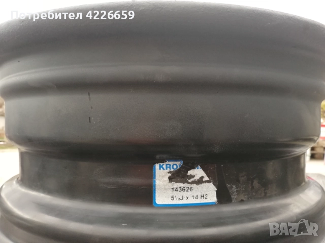 Железни джанти 14' 4х100 ет40, снимка 9 - Гуми и джанти - 52518978