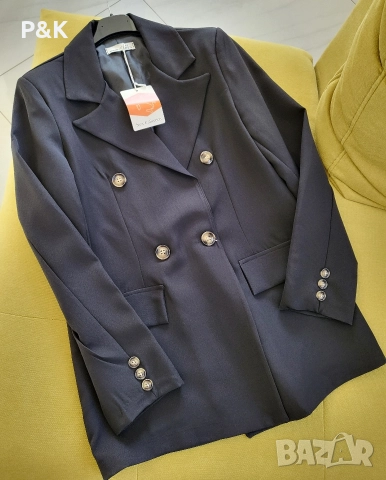 Черен костюм - сако и панталон, снимка 4 - Костюми - 52734649