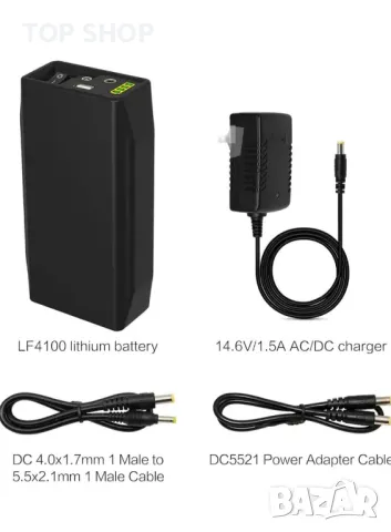 12V LiFePO4 батериен пакет LF4100, 2000 цикъла акумулаторна 12.8V 6000mAh, снимка 6 - Друга електроника - 48926888