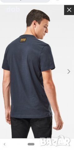 Нова мъжка тениска GS RAW DENIM LOGO T-shirt, снимка 3 - Тениски - 35610469