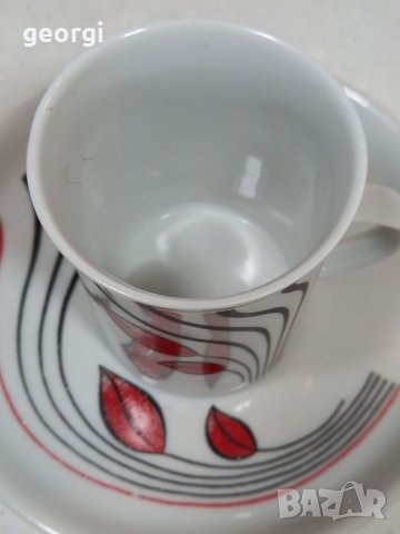 Български порцеланов сервиз за кафе Разград    5/4, снимка 5 - Чаши - 35377834