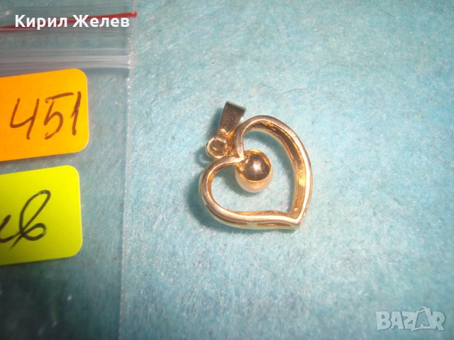 ПОЗЛАТЕНО ПЕРЛЕНО СЪРЧИЦЕ АРТ НУВО СТИЛЕН КРАСИВ МЕДАЛЬОН ВИНТИДЖ ПЕНДАНТ 56451, снимка 3 - Колиета, медальони, синджири - 35653778