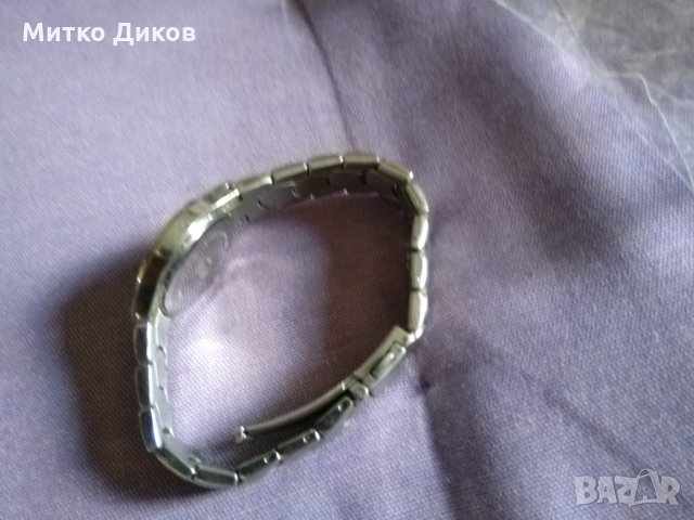 ТСМ немски кварцов часовник с датник точен метална каишка, снимка 4 - Мъжки - 35521157